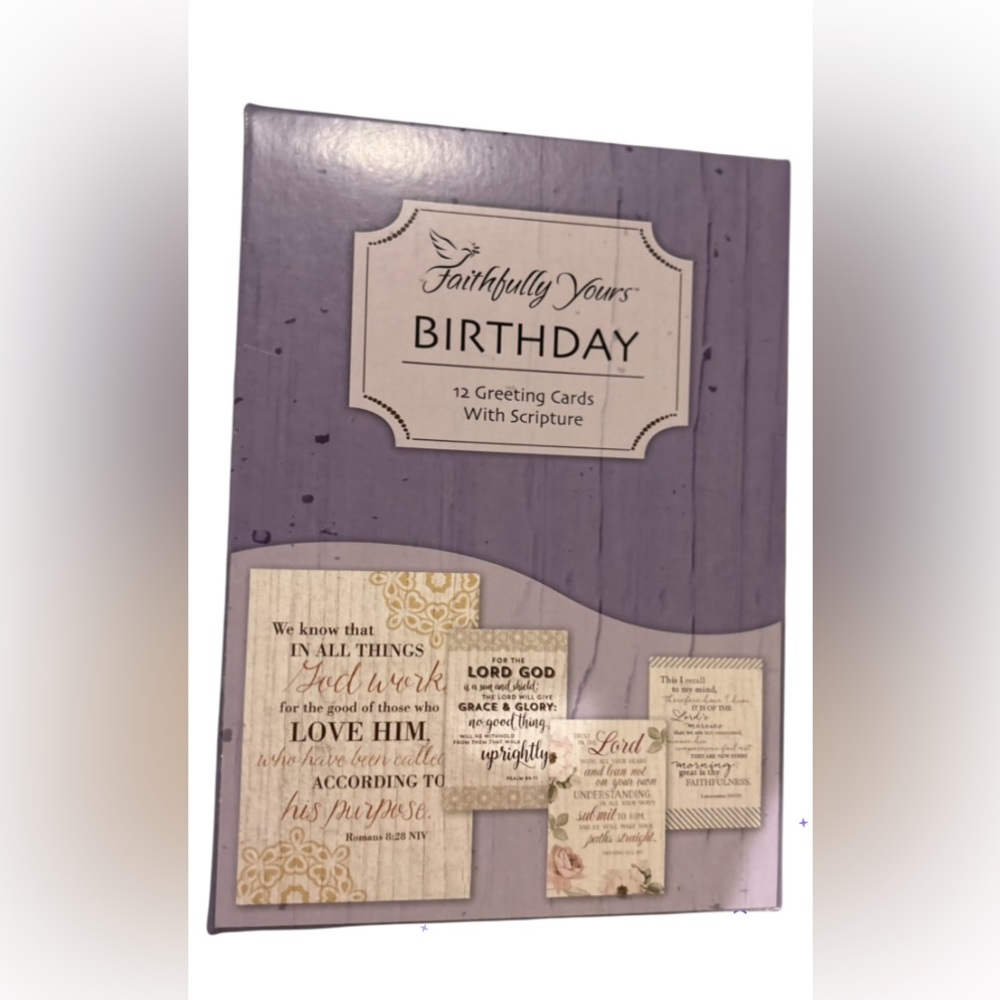 Faithfully Yours Inspirational Birthday Scripture Cards